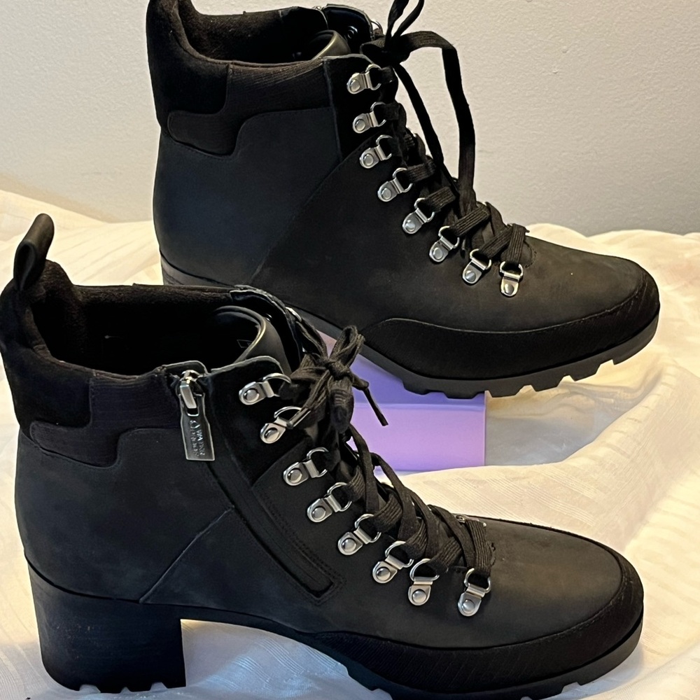 Vionic Black Combat Moto Boots